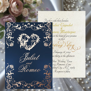 Ornate Frame & Heart - Blue