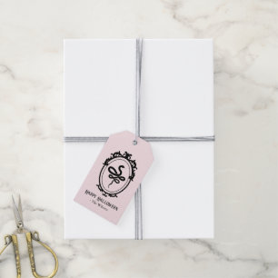 Ornate Frame Snake Serpent Halloween Gift Tags