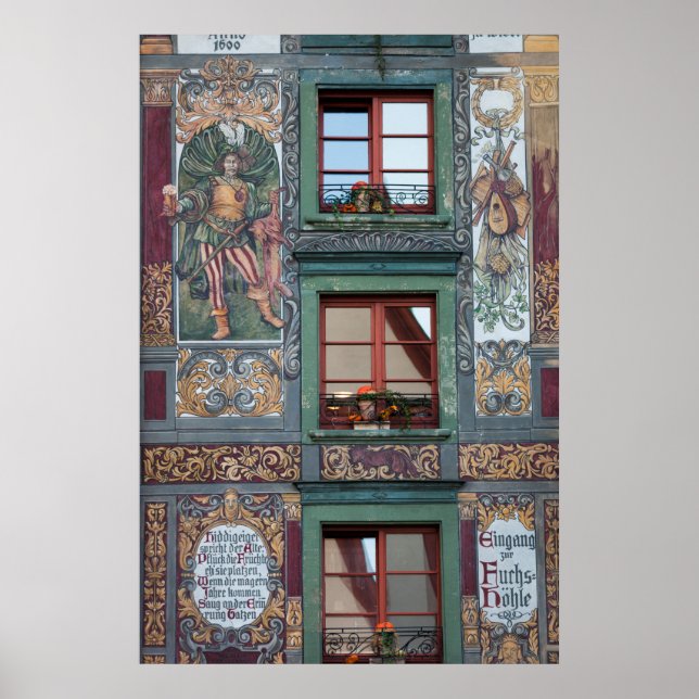 Ornate Fresco Detail, Germany Poster (Front)