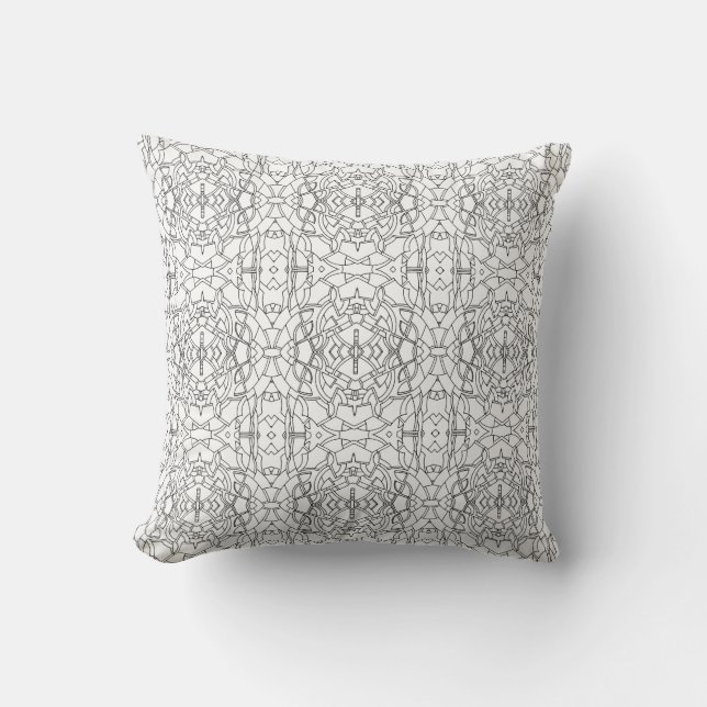 Ornate Geometric Pattern Cushion (Front)