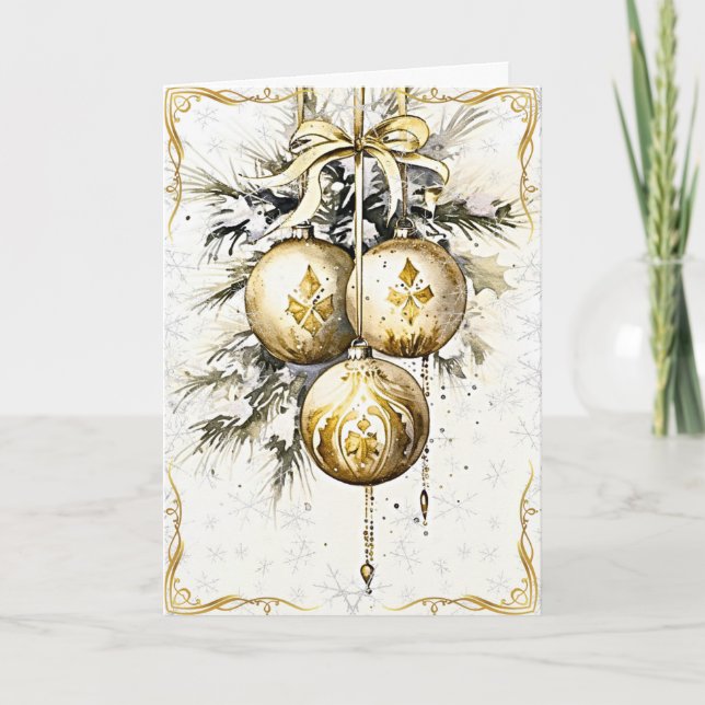 Ornate Gilded Elegance Card (Front)