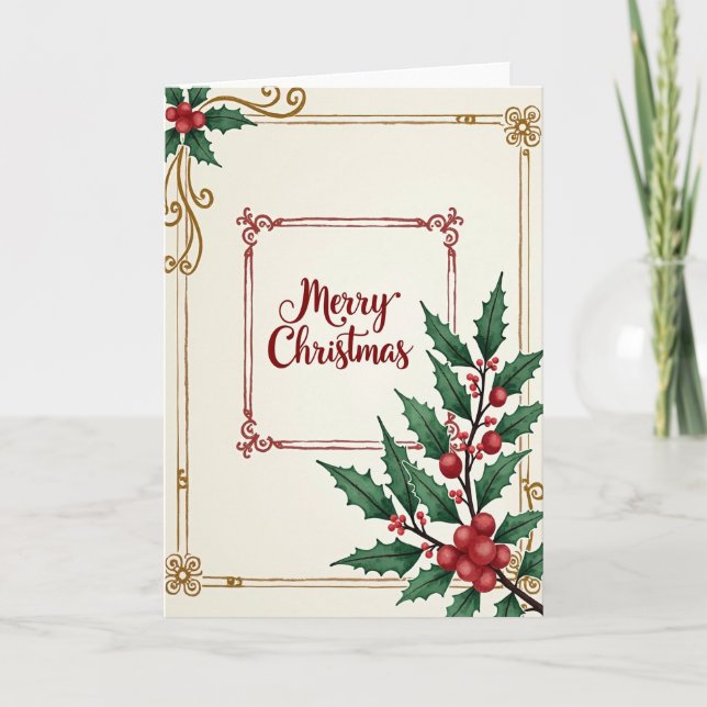 Ornate Gold Border Card (Front)