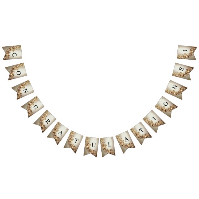 Ornate Gold Flourish Bunting Flag (All)