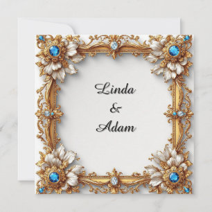Ornate Gold Frame with Intricate Details Card