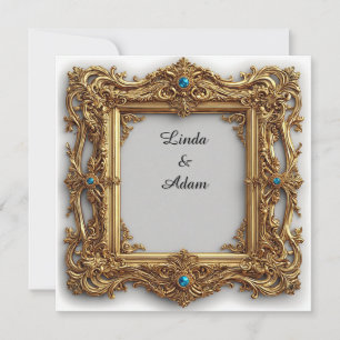 Ornate Gold Frame with Intricate Details Card