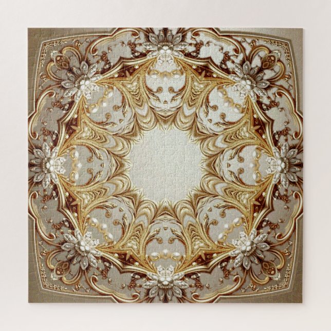 Ornate Gold Jigsaw Puzzle (Vertical)