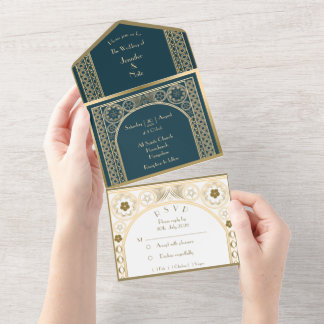 Ornate Gold - Wedding invitation