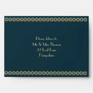 Ornate Gold - Wedding invitation envelope