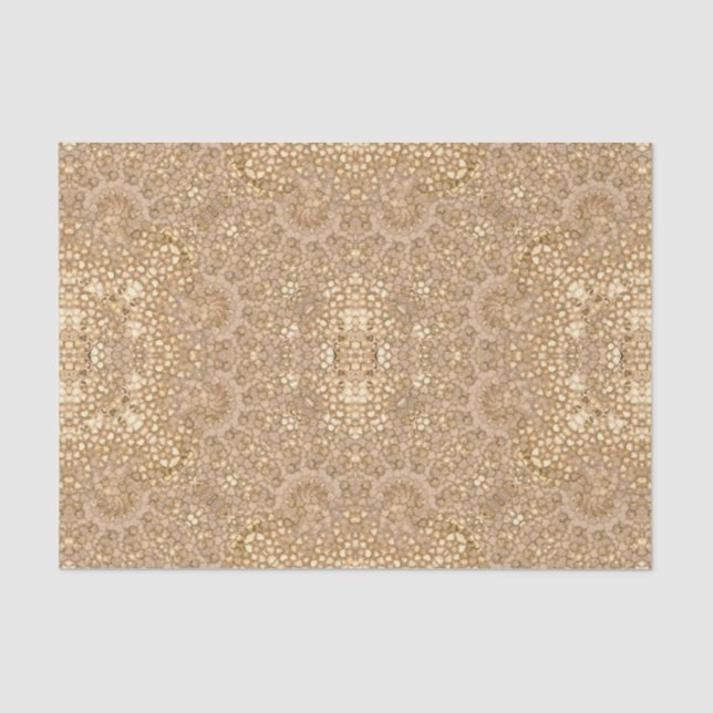 Ornate Golden Baroque Design Tissue Paper (Front)