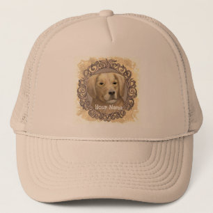 Ornate Golden Retriever  hat