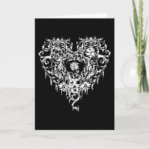 Ornate Gothic Heart Card