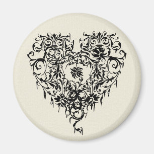 Ornate Gothic Heart Magnet