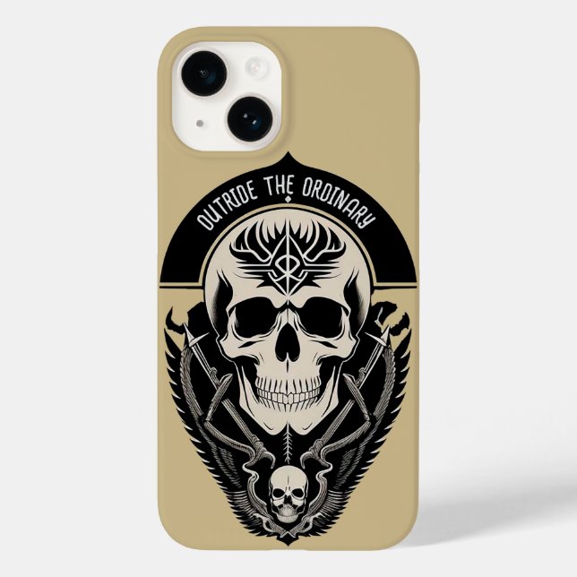 💀 Ornate Gothic Skull with Intricate Filigree Case-Mate iPhone Case (Back)