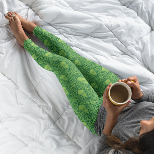 Ornate Green Grinch Pattern Leggings
