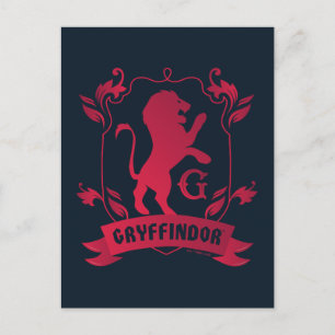 Ornate GRYFFINDOR™ House Crest Postcard