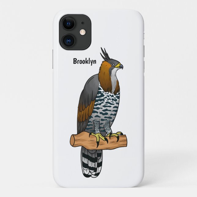 Ornate hawk eagle bird cartoon illustration  Case-Mate iPhone case (Back)