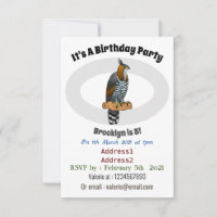 Ornate hawk eagle bird cartoon illustration 