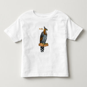 Ornate hawk eagle bird cartoon illustration  toddler T-Shirt