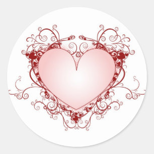 Ornate Heart Sticker