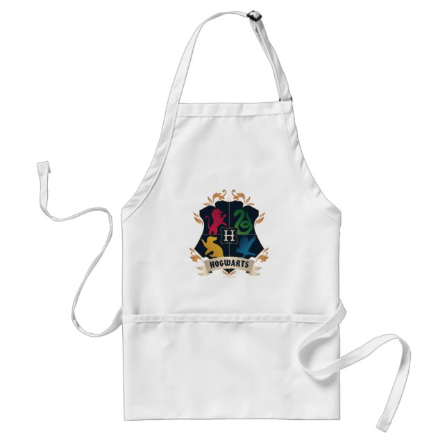 Ornate HOGWARTS™ House Crest Standard Apron (Front)