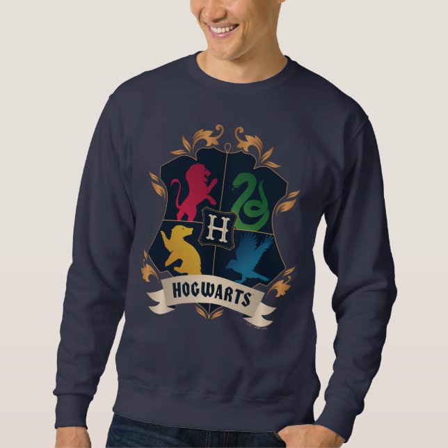 Ornate HOGWARTS™ House Crest Sweatshirt (Front)
