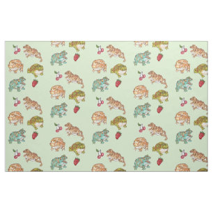Ornate Horned Frogs Fabric