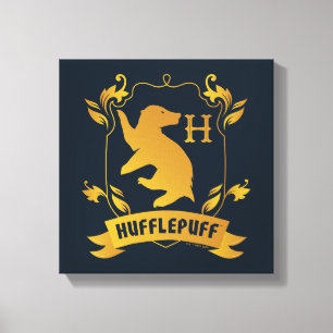 Ornate HUFFLEPUFF™ House Crest Canvas Print