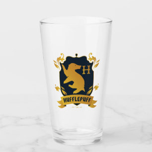 Ornate HUFFLEPUFF™ House Crest Glass