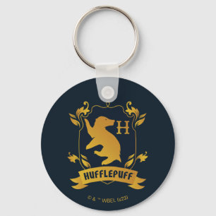 Ornate HUFFLEPUFF™ House Crest Key Ring