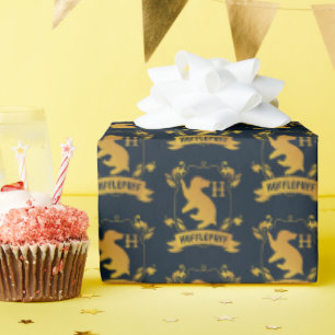 Ornate HUFFLEPUFF™ House Crest Wrapping Paper