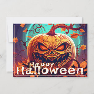 Ornate Jack-o-Lantern Twisted Branch Halloween