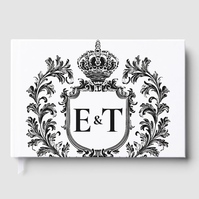 Ornate Laurel & Filigree, Guest Book (Front)