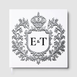Ornate Laurel & Filigree, Wedding Guest Book
