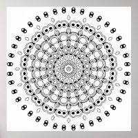 Ornate Layered Mandala with Leaf and Orb Details