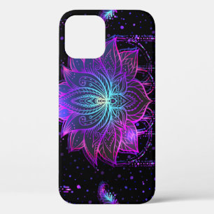 Ornate Lotus Flower Seamless Symbol iPhone 12 Case