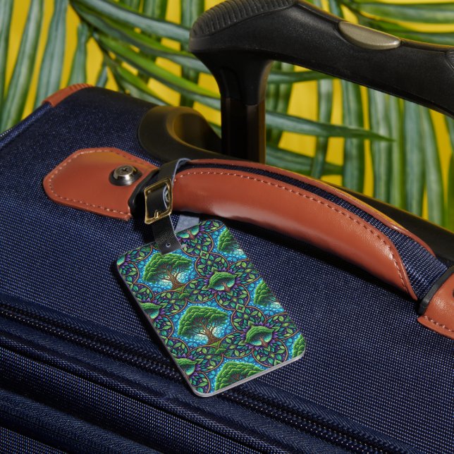 Ornate luggage tag  (Front Insitu 1)