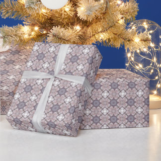 Ornate Mauve Tile Pattern Gift Wrap