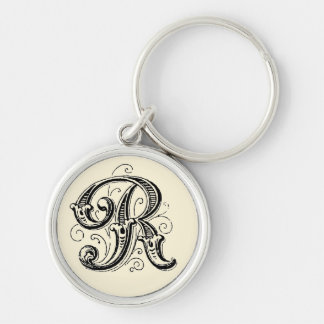 Ornate Monogram 'R' - Keychain