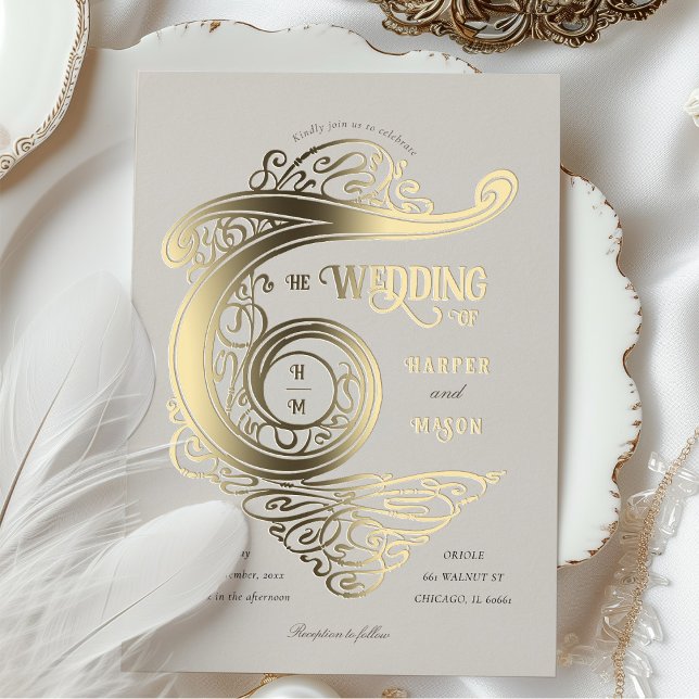Ornate Monogram Wedding Elegant Typography (Creator Uploaded)
