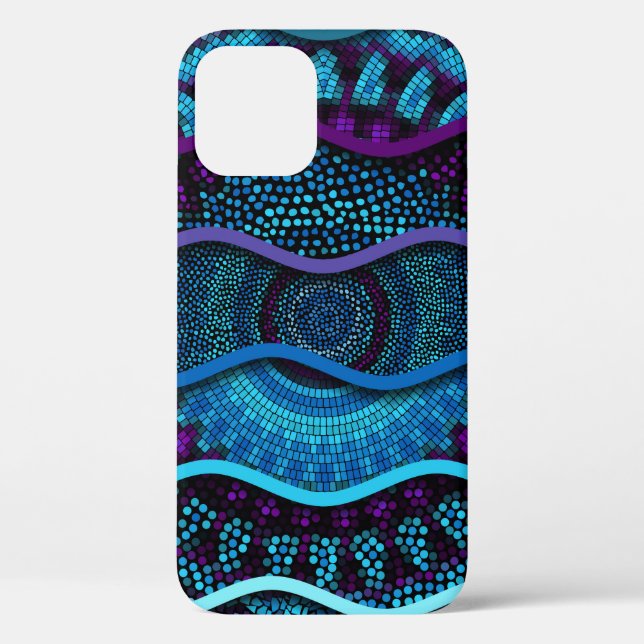 Ornate Mosaic: Relief Waves Texture. Case-Mate iPhone Case (Back)