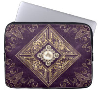 Ornate Opulence | Purple and Gold Jewelled Flouris