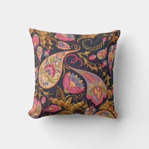 Ornate Paisley: Elegant Seamless Pattern. Cushion