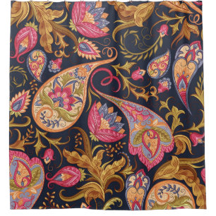 Ornate Paisley: Elegant Seamless Pattern. Shower Curtain