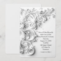 Ornate Paper Quilling Vow Renewal