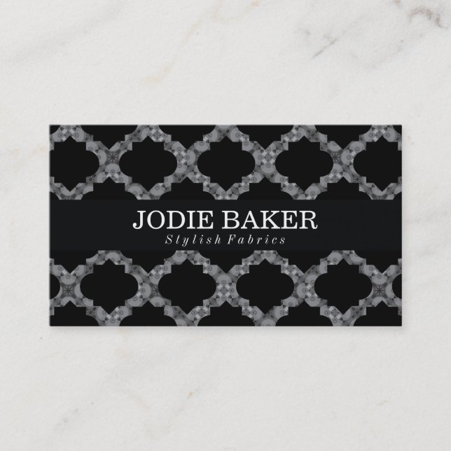 Ornate Pattern II | Chic Business Card (Front)