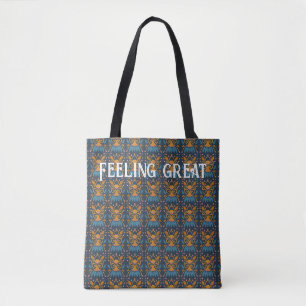 Ornate pattern Medieval style bag personalised