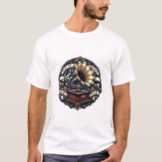 Ornate Phonograph T-Shirt, Premium Vintage T-Shirt