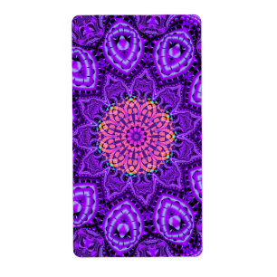 Ornate Purple Flower Vibrations Kaleidoscope Art