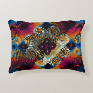 Ornate seamless texture background. Diagonal waves Decorative Cushion