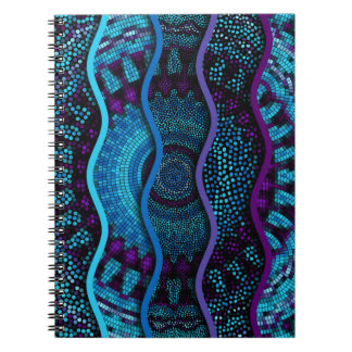 Ornate seamless texture background. Relief waves o Notebook